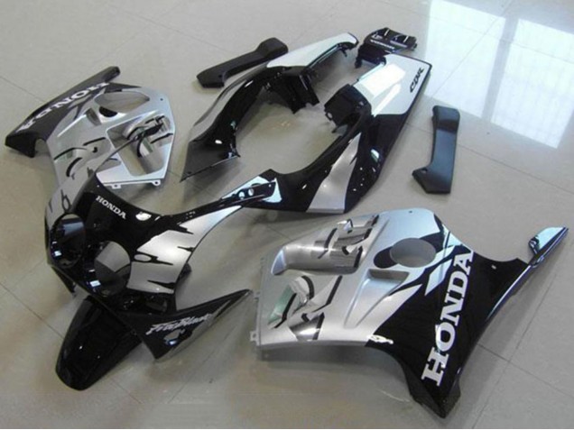 1988-1989 Honda CBR250RR MC19 Motorcycle Fairings - Silver Glossy Black Canada for Sale