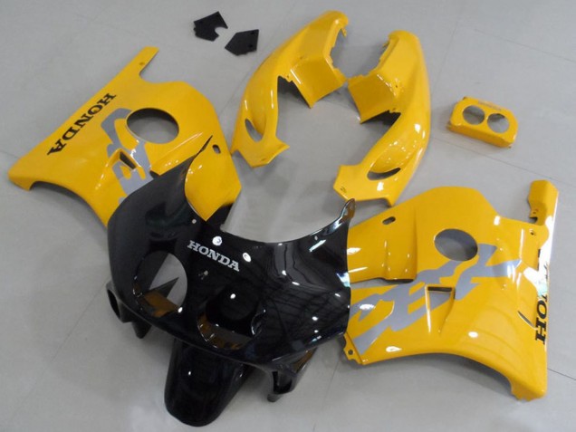 1990-1998 Honda CBR250RR MC22 Motorcycle Fairing Kits - Yellow Glossy Black Canada for Sale