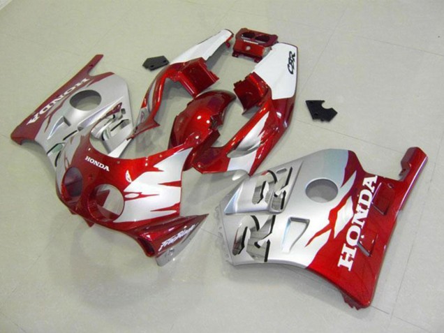 1990-1998 Honda CBR250RR MC22 Motorcycle Fairings - Silver Red Canada for Sale