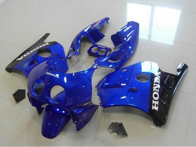 1990-1998 Honda CBR250RR MC22 Motorcycle Fairings - Blue Glossy Black White Decals Canada for Sale