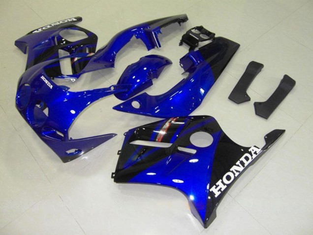 1990-1998 Honda CBR250RR MC22 Motorcycle Fairings - Blue Glossy Black White Decal Canada for Sale