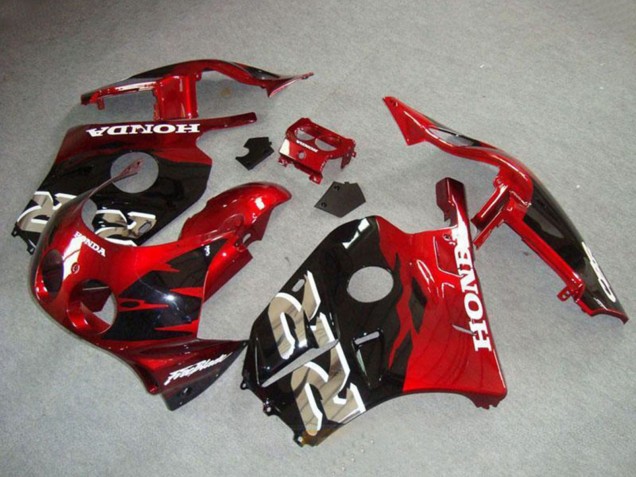1990-1998 Honda CBR250RR MC22 Motorcycle Fairings - Red Glossy Black Canada for Sale