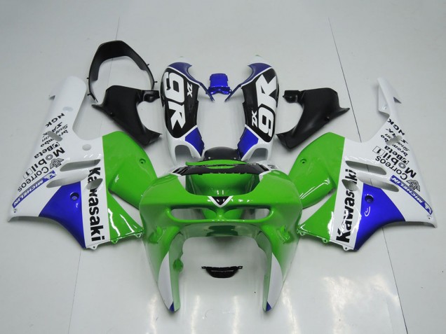 1994-1997 Kawasaki ZX9R Motorcycle Fairings - Green White Blue Canada for Sale