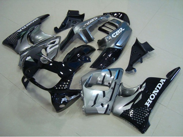 1996-1997 Honda CBR900RR 893 Motorcycle Fairings - Silver Glossy Black Canada for Sale