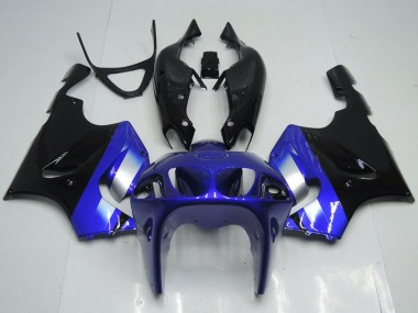 1996-2003 Kawasaki ZX7R Motorcycle Fairings - Blue Silver Glossy Black Canada for Sale