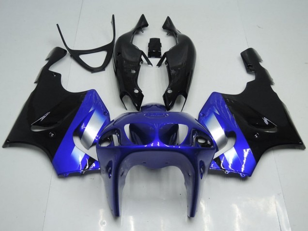 1996-2003 Kawasaki ZX7R Motorcycle Fairings - Blue Silver Glossy Black Canada for Sale
