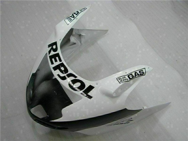 1996-2007 Honda CBR1100XX Blackbird Motorcycle Fairings - White Glossy Black Repsol Canada for Sale