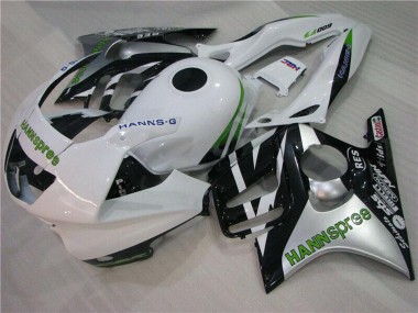 1995-1996 Honda CBR600 F3 Motorcycle Fairings - White Silver Green Hannspree Canada for Sale
