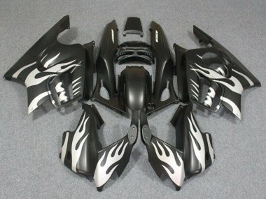 1995-1996 Honda CBR600 F3 Motorcycle Fairings - White Matte Black Flame Canada for Sale