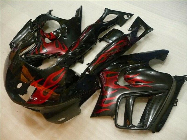 1995-1996 Honda CBR600 F3 Motorcycle Fairings - Glossy Black Red Flame Canada for Sale