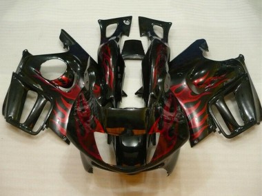 1995-1996 Honda CBR600 F3 Motorcycle Fairings - Glossy Black Red Flame Canada for Sale