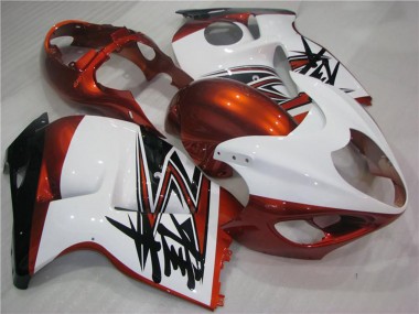 1996-2007 Suzuki GSXR 1300 Hayabusa Motorcycle Fairings - White Orange Black Canada for Sale