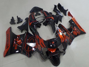 1998-1999 Honda CBR900RR 919 Motorcycle Fairings - Glossy Black Red Corona Canada for Sale