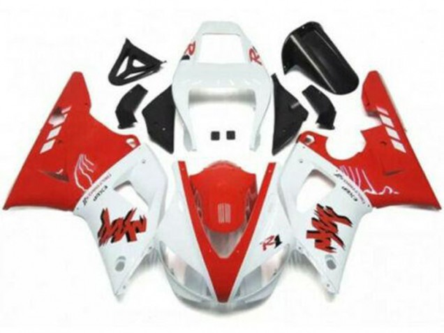 1998-1999 Yamaha YZF R1 Motorcycle Fairings - White Red Canada for Sale