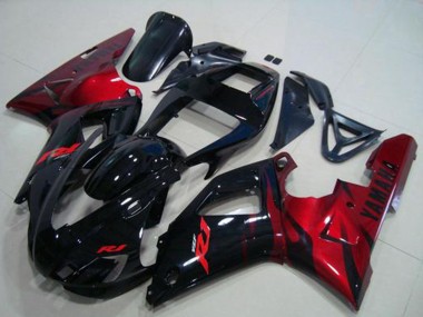 1998-1999 Yamaha YZF R1 Motorcycle Fairings - Glossy Black Red Canada for Sale