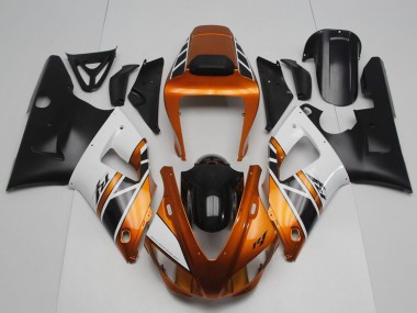 1998-1999 Yamaha YZF R1 Motorcycle Fairings - Orange Gold Grey White Black Canada for Sale