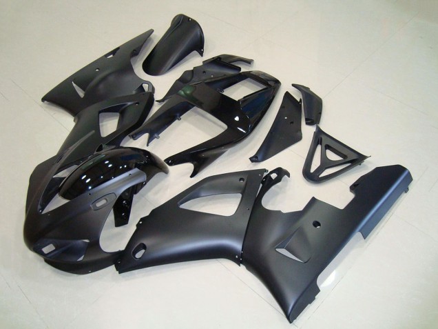 1998-1999 Yamaha YZF R1 Motorcycle Fairings - Matte Black Glossy Black Canada for Sale
