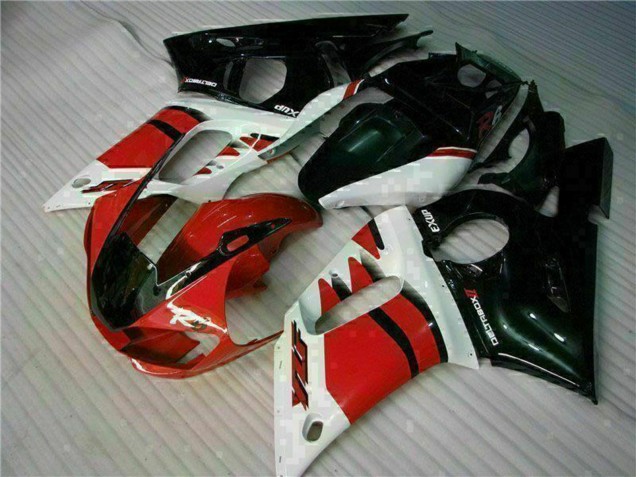 1998-2002 Yamaha YZF R6 Motorcycle Fairing - White Red Glossy Black Canada for Sale