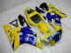 1998-2002 Yamaha YZF R6 Motorcycle Fairings - Yellow Blue White Camel Motul Canada for Sale
