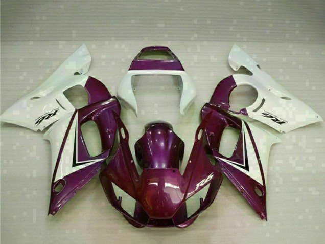 1998-2002 Yamaha YZF R6 Motorcycle Fairings - White Purple Canada for Sale