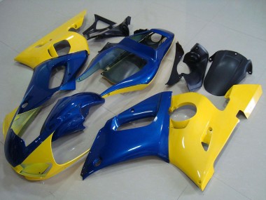 1998-2002 Yamaha YZF R6 Motorcycle Fairings - Yellow Blue Canada for Sale