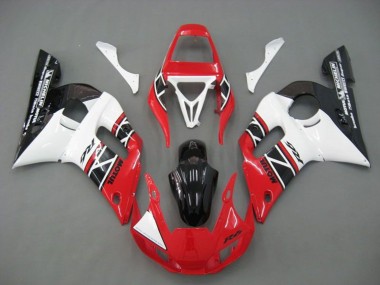 1998-2002 Yamaha YZF R6 Motorcycle Fairings - White Red Glossy Black Canada for Sale