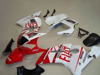 1998-2002 Yamaha YZF R6 Motorcycle Fairings - White Red Fiat Motul Michelin Canada for Sale