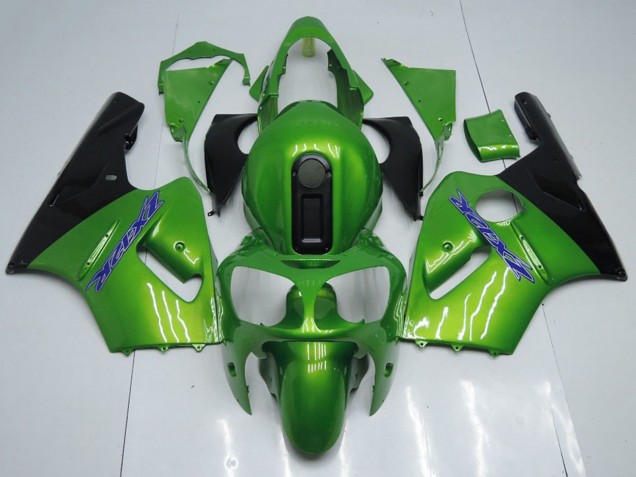 2000-2001 Kawasaki ZX12R Motorcycle Fairings - Green Black Blue Canada for Sale