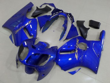 2000-2001 Kawasaki ZX12R Motorcycle Fairings - Blue Gold Decals Canada for Sale