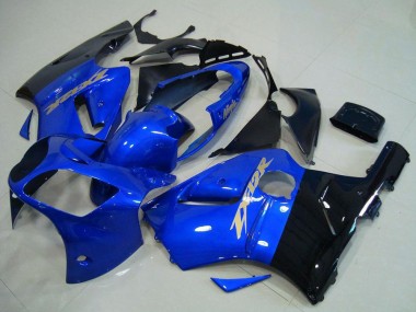 2000-2001 Kawasaki ZX12R Motorcycle Fairings - Blue Glossy Black Canada for Sale