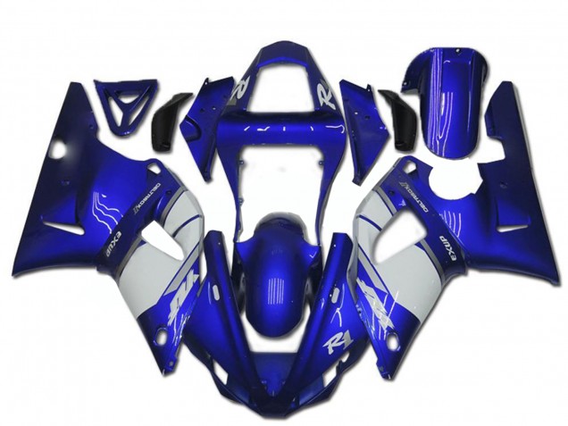 2000-2001 Yamaha YZF R1 Motorcycle Fairing - Blue White Canada for Sale