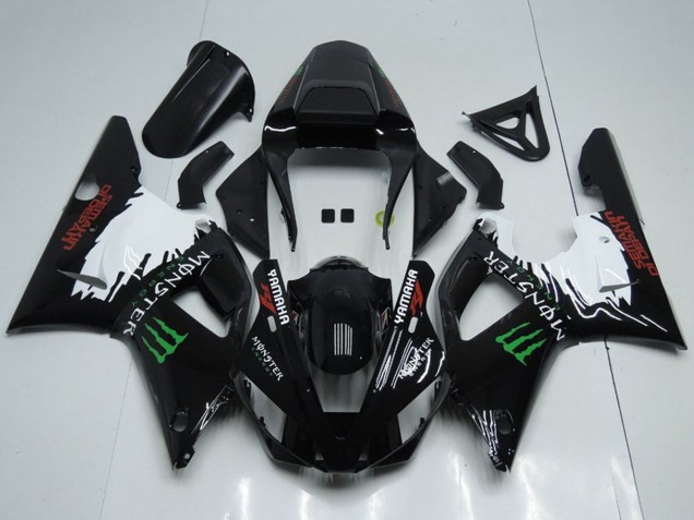 2000-2001 Yamaha YZF R1 Motorcycle Fairings - Glossy Black White Red Green Monster Canada for Sale