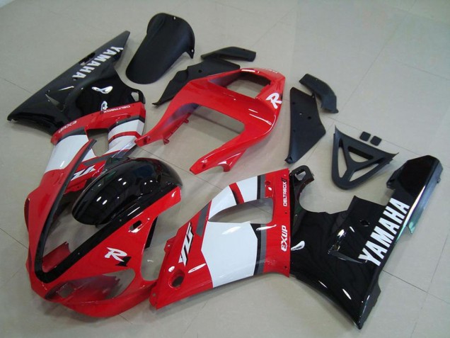 2000-2001 Yamaha YZF R1 Motorcycle Fairings - Red White Glossy Black Canada for Sale