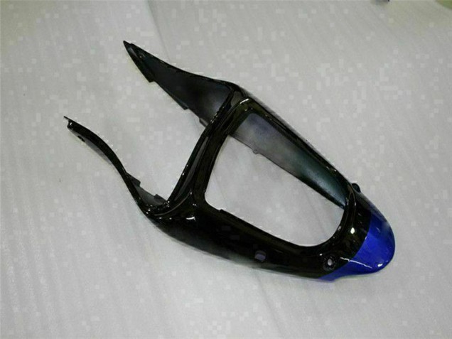 2000-2002 Kawasaki ZX6R Motorcycle Fairings - Blue Glossy Black Elf Bridgestone Canada for Sale