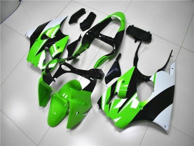 2000-2002 Kawasaki ZX6R Motorcycle Fairing Kits - Green White Black Canada for Sale