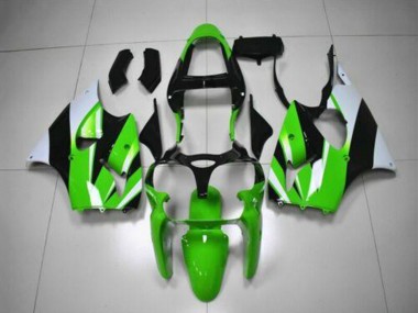 2000-2002 Kawasaki ZX6R Motorcycle Fairing Kits - Green White Black Canada for Sale