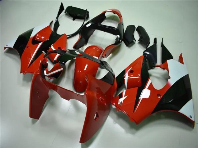 2000-2002 Kawasaki ZX6R Motorcycle Fairings - White Red Glossy Black Canada for Sale