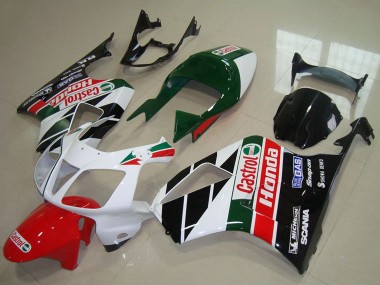 2000-2006 Honda VTR1000 Motorcycle Fairing Kits - White Red Green Glossy Black Castrol Canada for Sale