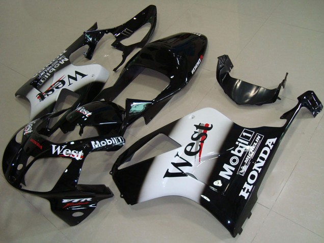 2000-2006 Honda VTR1000 Motorcycle Fairings - Glossy Black White West Canada for Sale