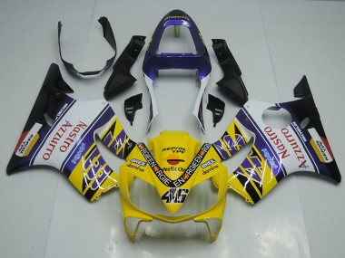 2001-2003 Honda CBR600 F4i Motorcycle Fairings - Yellow White Blue Black Red Nastro Azzurro Canada for Sale