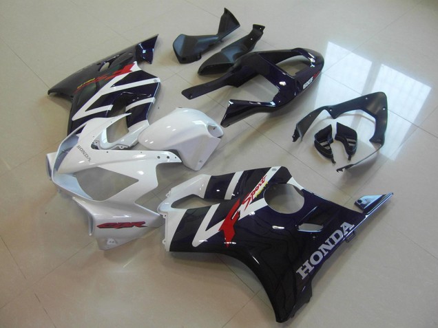 2001-2003 Honda CBR600 F4i Motorcycle Fairings - White Glossy Black F Sport Canada for Sale