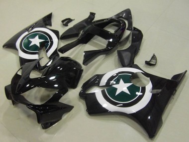 2001-2003 Honda CBR600 F4i Motorcycle Fairings - White Glossy Black Star Canada for Sale