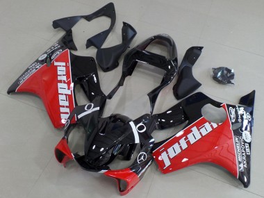 2001-2003 Honda CBR600 F4i Motorcycle Fairings - Glossy Black Red White Jordan Canada for Sale