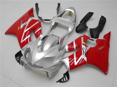 2001-2003 Honda CBR600 F4i Motorcycle Fairings Kits - Silver Red Canada for Sale