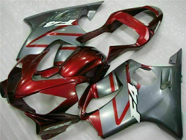 2001-2003 Honda CBR600 F4i Motorcycle Fairing Kits - Silver Red Canada for Sale