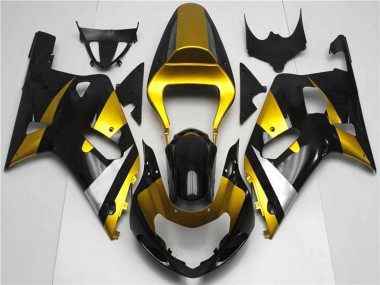 2001-2003 Suzuki GSXR 600/750 Motorcycle Fairings - Gold Silver Glossy Black Canada for Sale