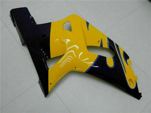 2001-2003 Suzuki GSXR 600/750 Motorcycle Fairings - Yellow Dark Blue Glossy Black Canada for Sale