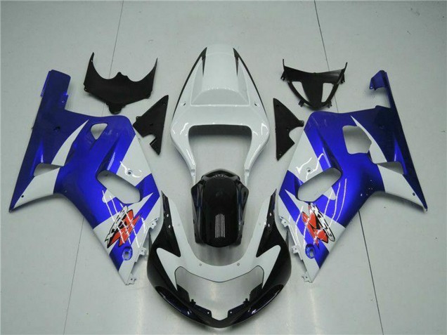 2001-2003 Suzuki GSXR 600/750 Motorcycle Fairings - White Blue Black Canada for Sale