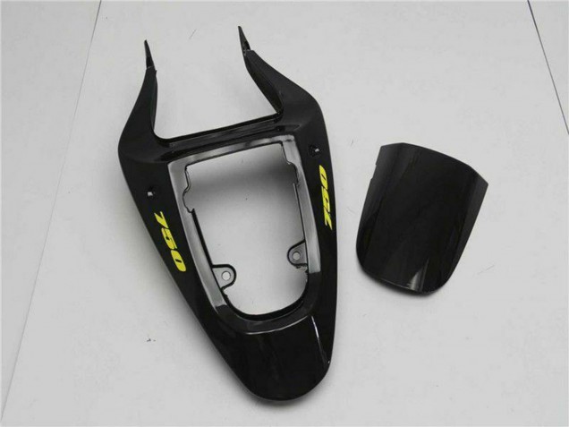 2001-2003 Suzuki GSXR 600/750 Motorcycle Fairings - Glossy Black Yellow Flame Canada for Sale