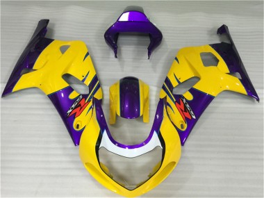 2001-2003 Suzuki GSXR 600/750 Motorcycle Fairings - Yellow Purple Canada for Sale